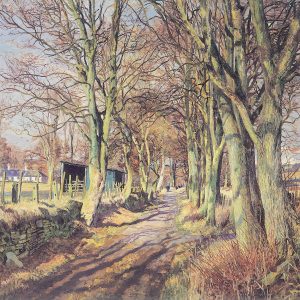 James McIntosh Patrick_Country Lane, Perthshire_17x23