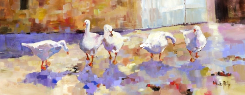 Kate Philp_Geese_8.5x22