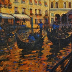 John Mackie_Evening Sunlight, Venice_Oils_20x24_2500