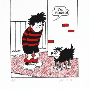 Dennis the Menace is Bored_Small_Unframed_9x6
