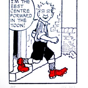 John Patrick Reynolds_Comic Art_Oor Wullie in his football boots