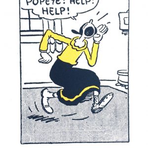 John Patrick Reynolds_Comic Art_Olive Says Popeye Help!