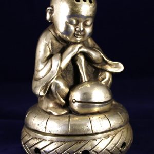 Young Buddhist Monk Praying_Post 1940_6.5x4.5