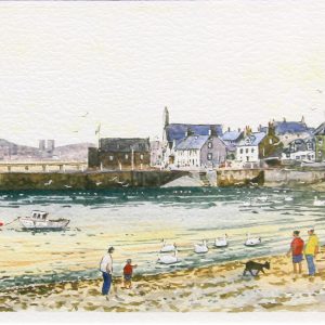 Harry McGregor_Beach Crescent, Broughty Ferry_4x7_Framed Lettercard Series
