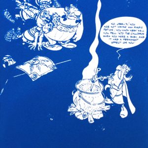 John Patrick Reynolds_Comic Art_Obelix Demands Magic Potion