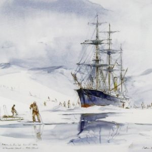 Peter Knox_RSS Discovery Frozen in the Ice, Ross Island_11x13