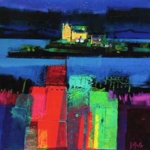Francis Boag_Duart Castle Mull_Signed Limited Edition Print Giclee_Image 15x15