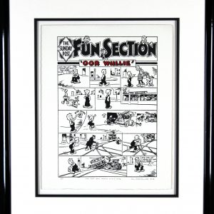 John Patrick Reynolds_Oor Wullie first strip_Signed Limited Edition Print__Framed