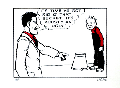 Oor Wullie with his Father