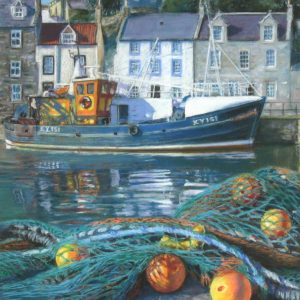 Gina Wright_SIgned Limited Edition Print_High Tide, Pittenweem_image 17x14