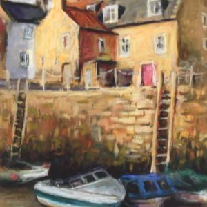 Gina Wright_SIgned Edition Print_Low Tide, Crail Harbour_image 11x6.5
