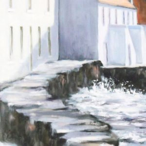 Gina Wright_SIgned Limited Edition Print_Sea Wall Westshore, Pittenweem_image 20x8