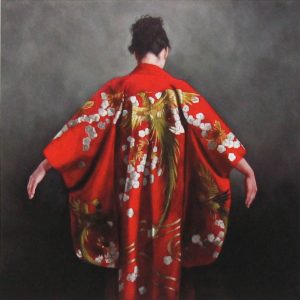 Stephanie Rew_Signed Limited Edition Print_ Scarlet Kimono_Image 9x9