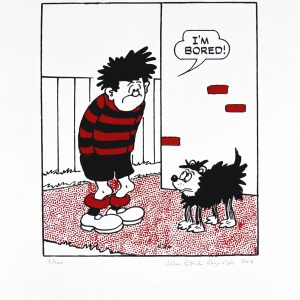 Dennis the Menace is Bored_Framed_Medium_19x15