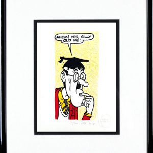 John Patrick Reynolds_Teacher from Bash Street says Silly old me_15x13_Framed