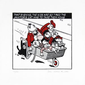The Bash Street Kids and the Janitor's Cat_Medium_Unframed_16x15