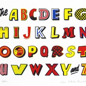 The Beano Alphabet_Medium_Unframed_19x15