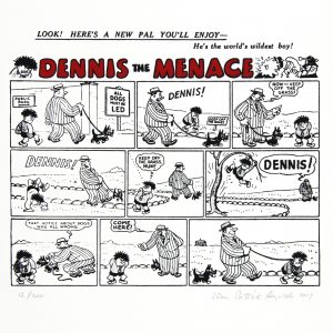 The Very First Dennis the Menace Strip_Small_Unframed_9x6