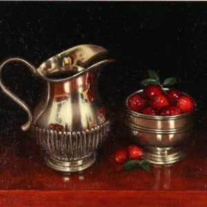 Hillary Gauci_Cranberries and Silver_Oil_8x9