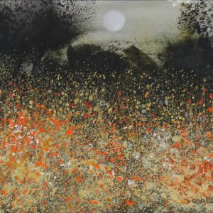 Sue Howells_Mixed Media_Moon Walking_10x12.5_21x24_550_unframed