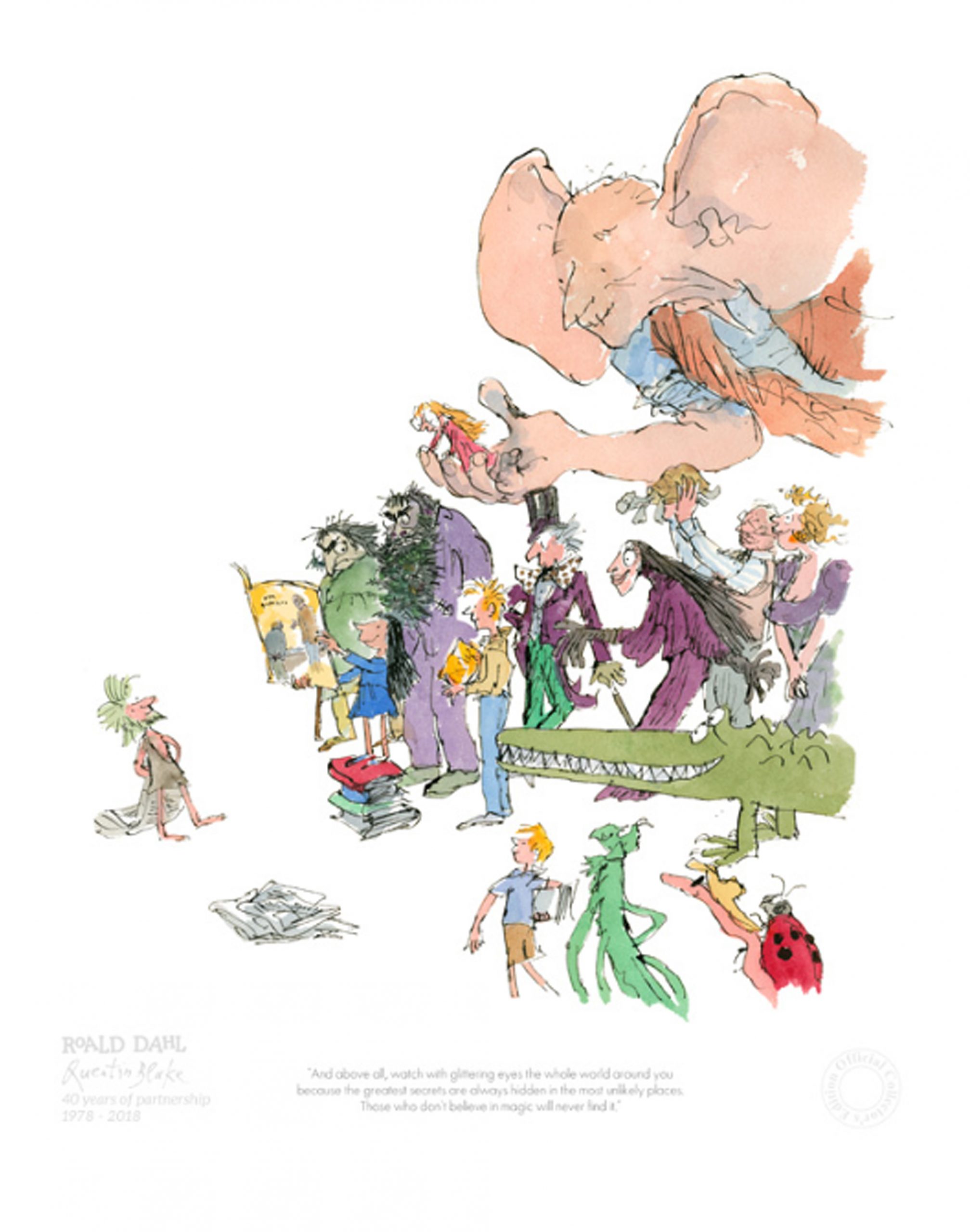 Roald Dahl Quentin Blake 40th Anniversary EAS Art Gallery Dundee Roald Dahl Quentin Blake 40th Anniversary EAS Art Gallery Dundee