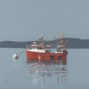 BEL 05_ Lobster Boat, Argyll_Available in two sizes and limited to a total of only 195 copies, signed by the artist, signed by the artist_Small 197x203mm_Large 355x350
