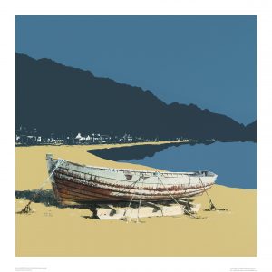 BEL 18_ Wintered Boat_Available as a delux collectors edition of only 25 copies, signed by the artist_508x508mm