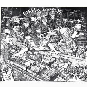 Johnny Johnstone_McLeish's Seafoods_Signed. Edition of 40_Etching_225