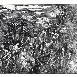 Johnny Johnstone_The Weigh-In (Berry Picking)_Signed. Edition of 50_Etching_150