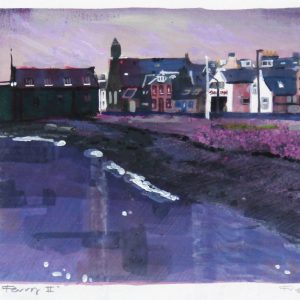 1 Stephen French _Original_Mixed Media_ Broughty Ferry I _ unframed 6x10- framed 14 x 18 (2)