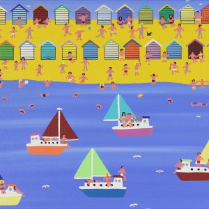 'Beach Huts 1' 12 x 16, 18 x 22, £295, Unframed