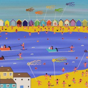 Beach Huts 2, 12 x 16, 18 x 22, £295, Unframed