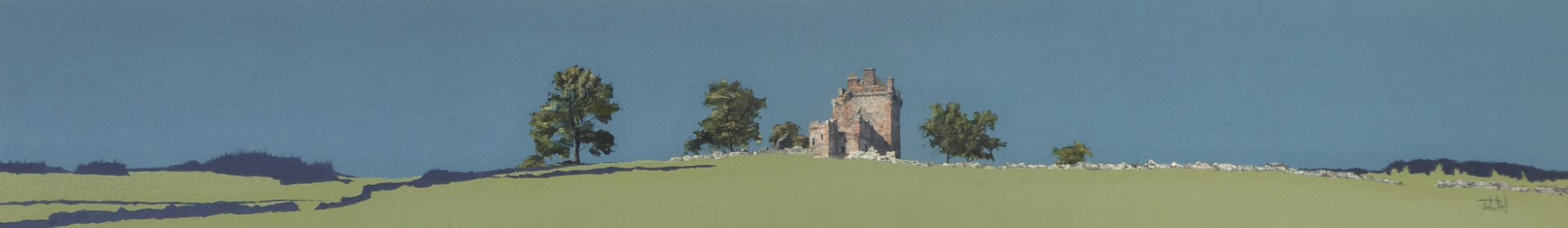 John_Bell_Balvaird Castle (size 48 x 7 inches)