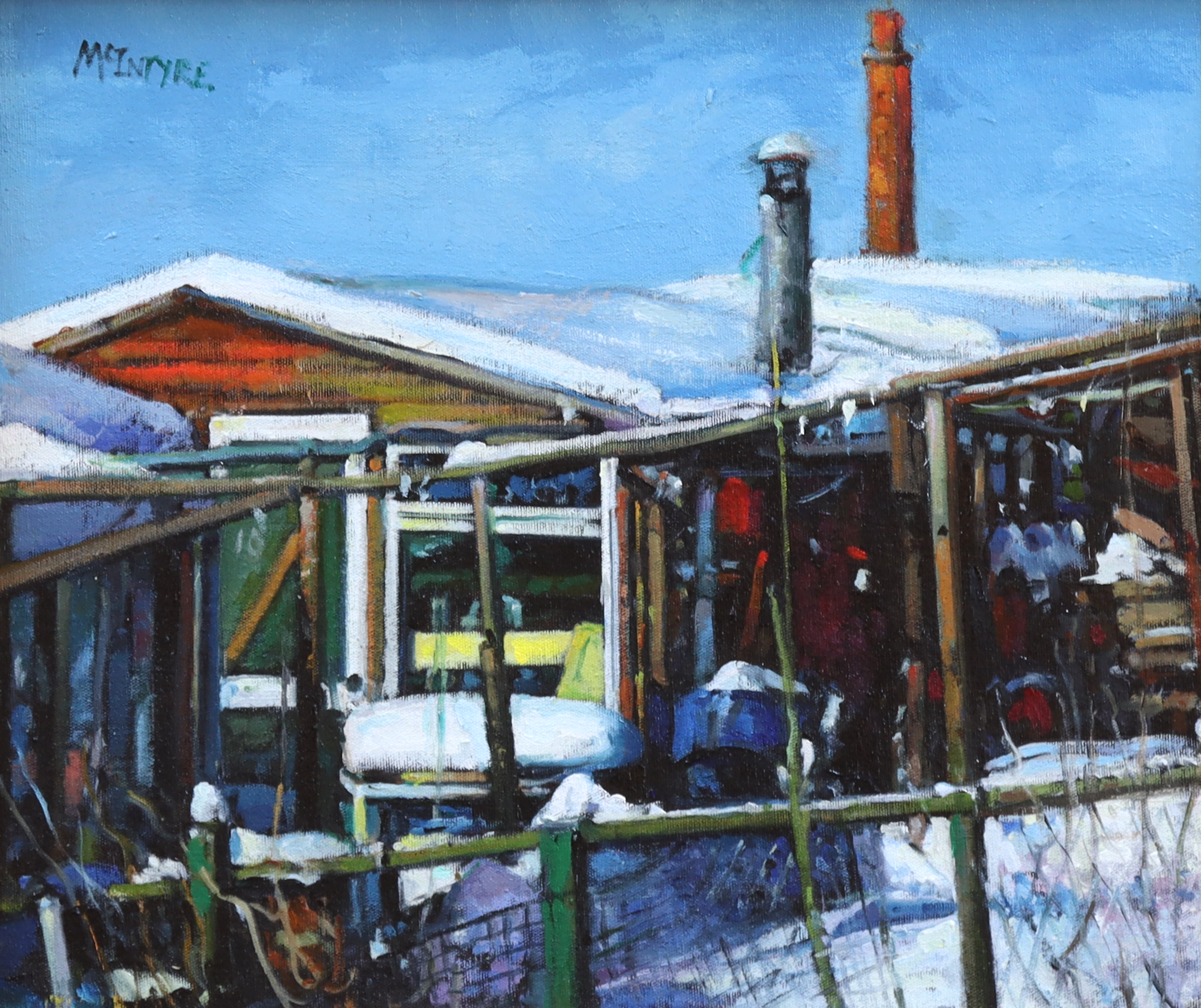 Joe_Mcintyre_Winter_In_the_City_Sunlight_Snow_Allotments_Dundee