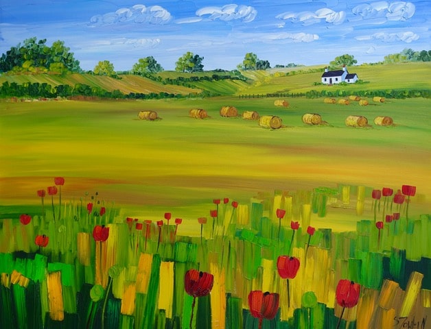 Sheila_Fowler_Hay_BAles_and_Corn_Poppies-min