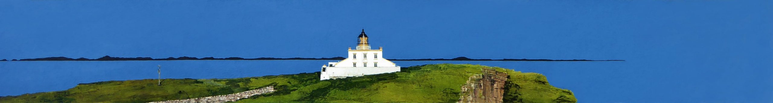 Lewis and Harris from Stoer Lighthouse (size 60 x 8 inches)-min
