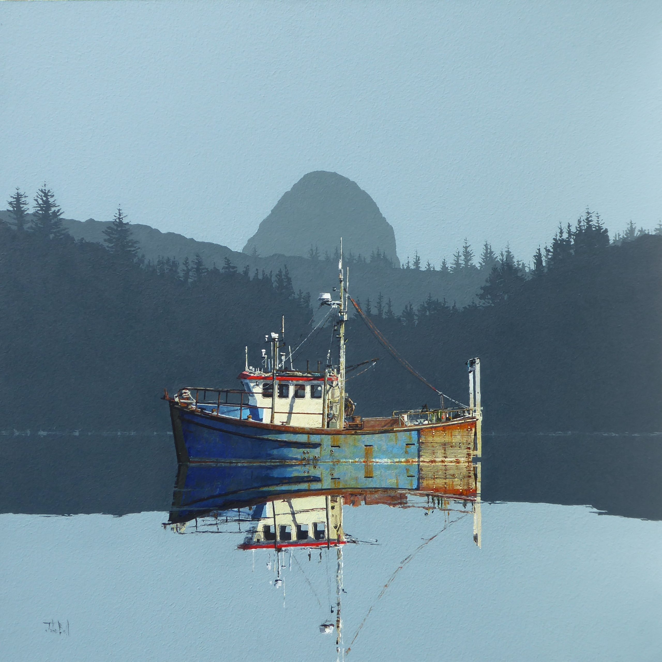 Lochinver and Suilven (size 24 x 24 inches)-min