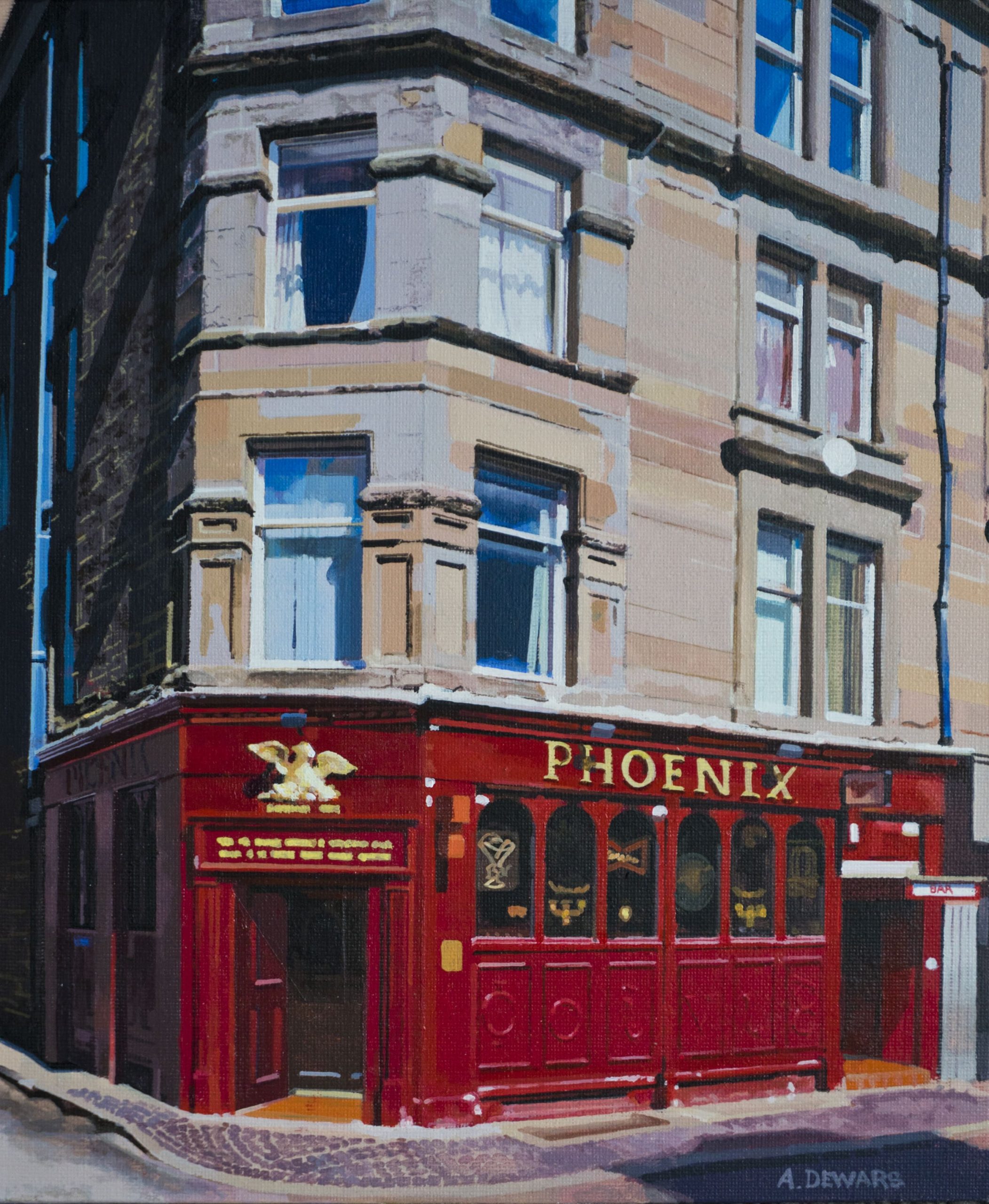 Alex Dewars, The Pheonix, Acrylic on board, 25x30cm 2025 £675 Resize-min Alex Dewars, The Pheonix, Acrylic on board, 25x30cm 2025 £675 Resize-min