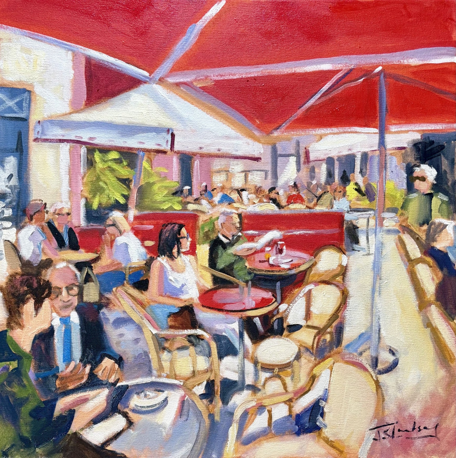 Red Canopies Nice-min