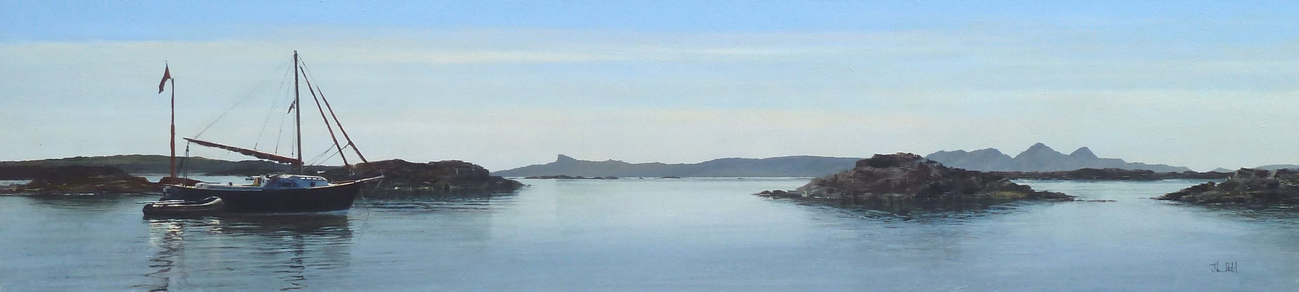 11 Yacht, Bunacaimb nr Arisaig (size 48 x11 inches)