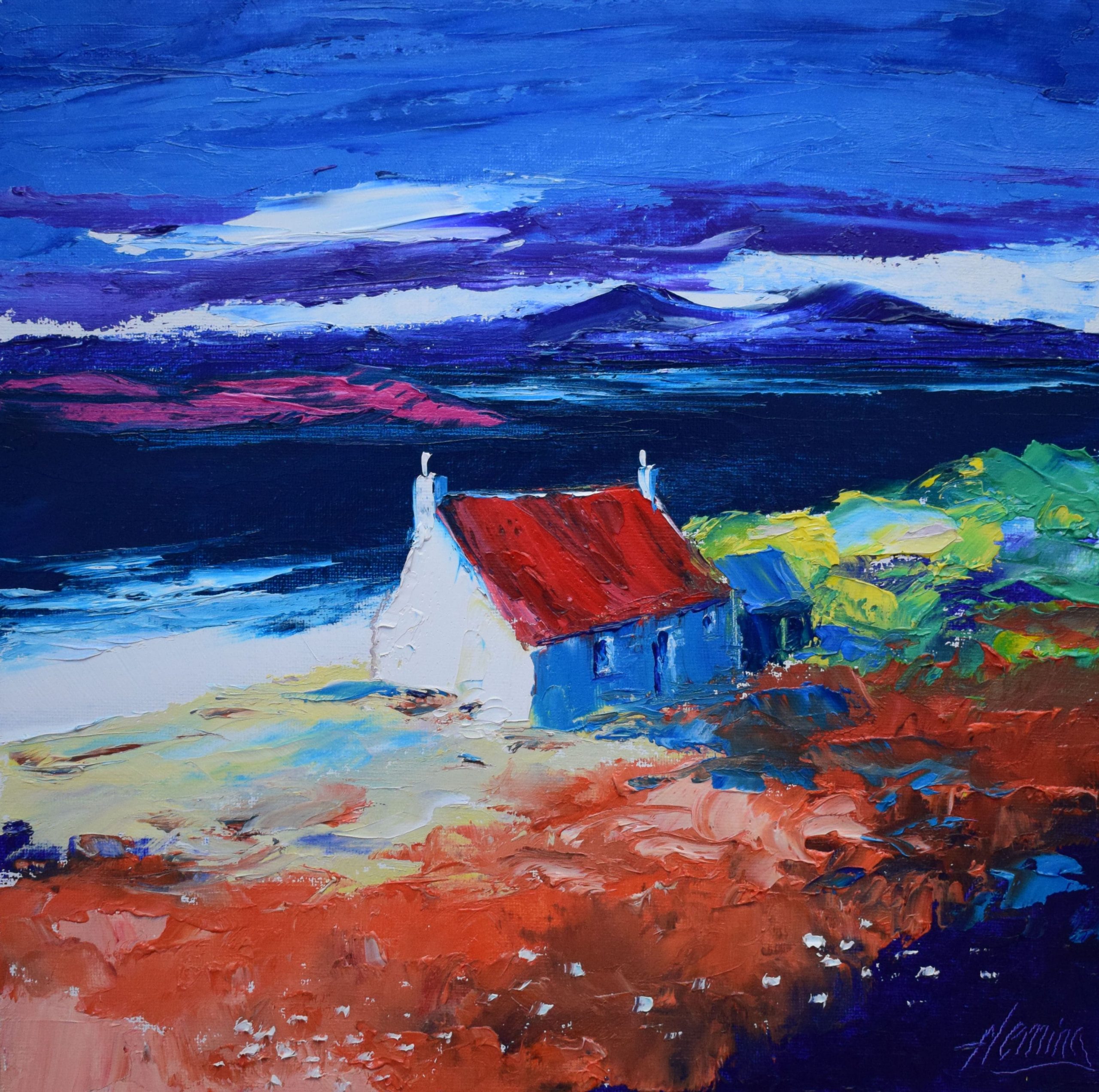 1.Autumn Light with Cottage, Scalpay, Harris-min