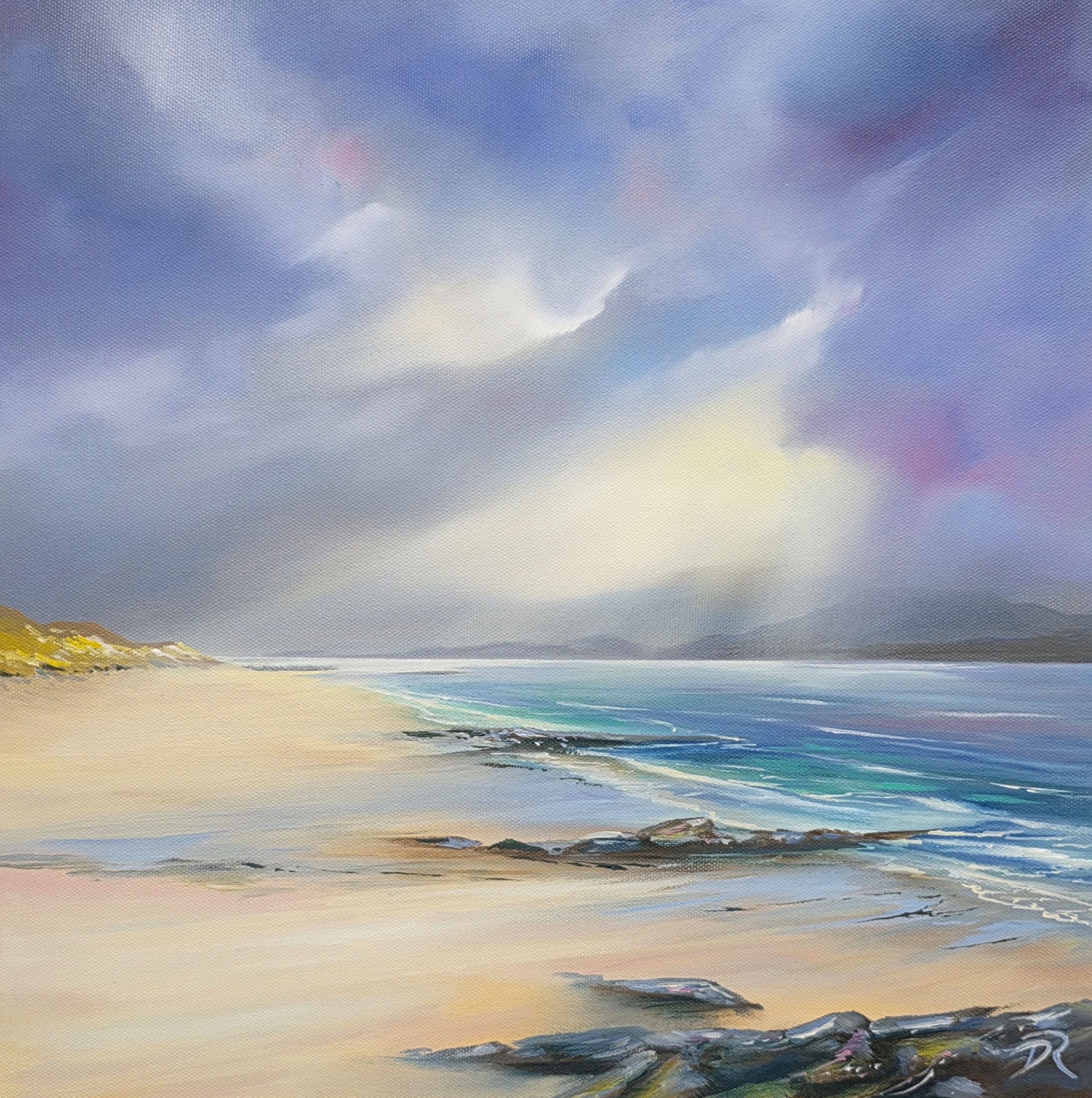 Barra Sands Oil on Canvas 40x40cm £795-min