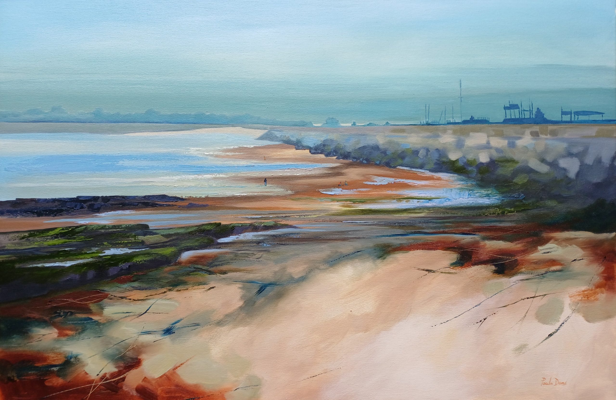 Carnoustie Beach In The Haze-min