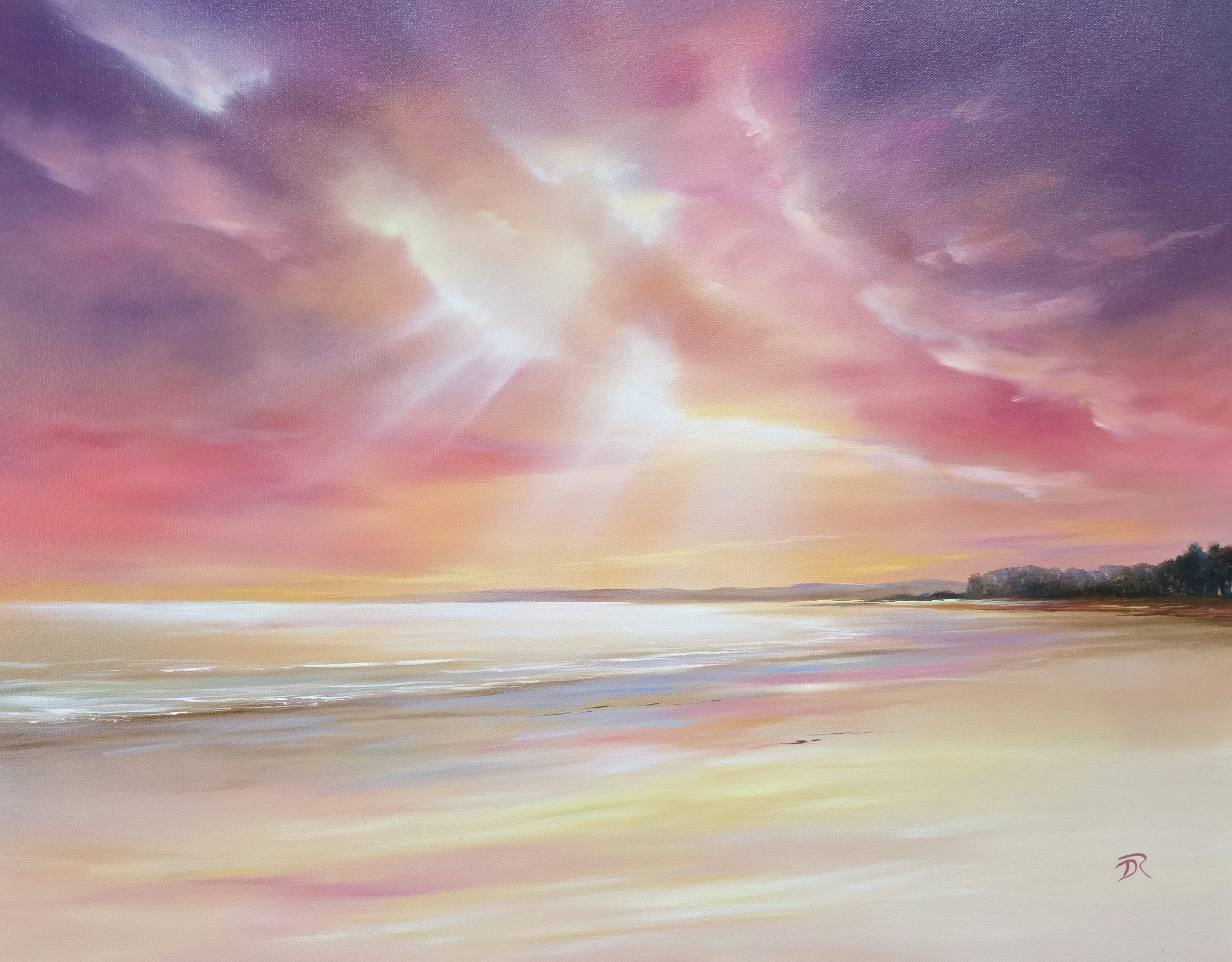 Falling Light Over Tentsmuir Oil on Canvas 61x77cm £1550-min