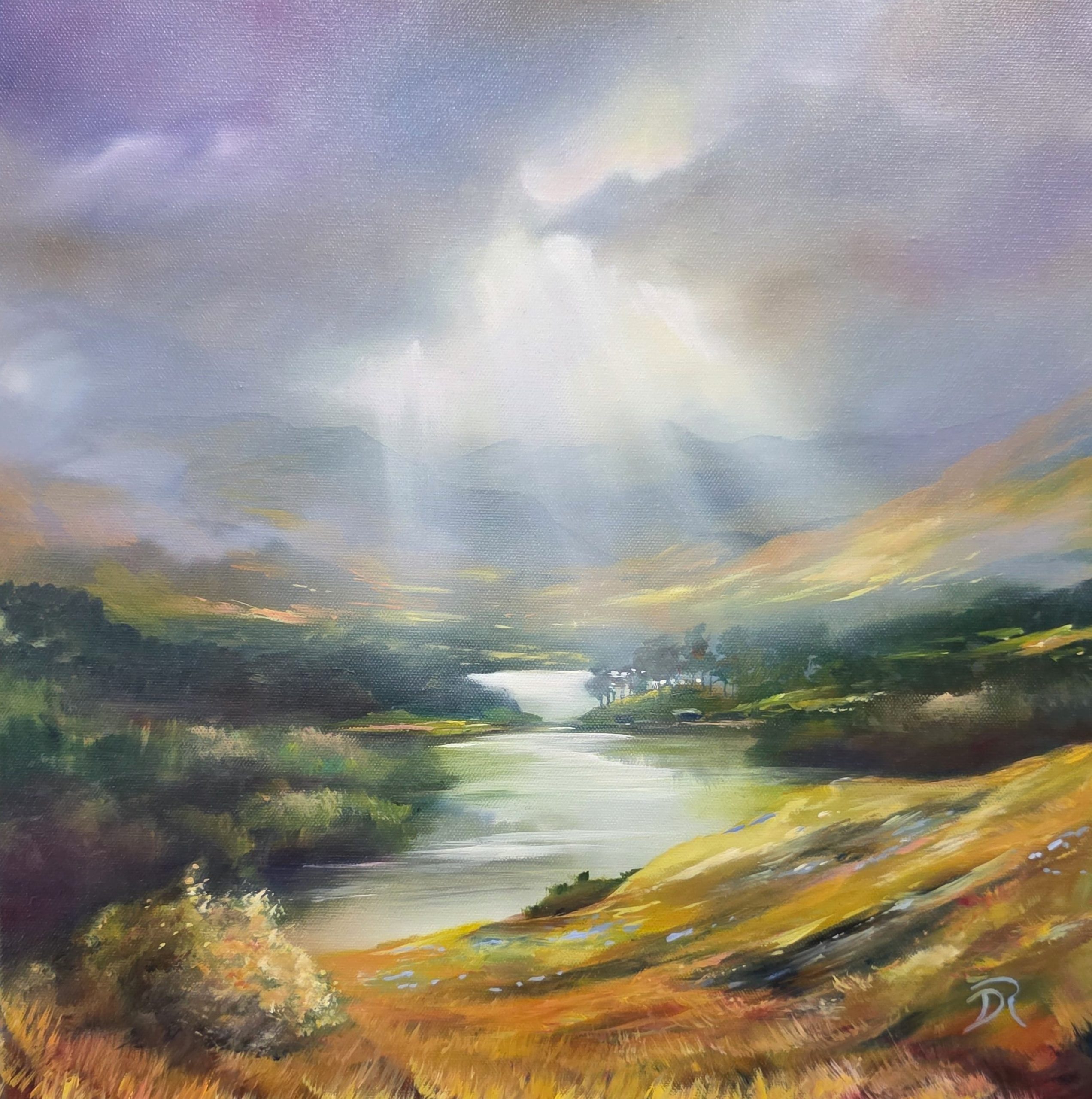 Glen Affric 40x40cm oil on canvas £795-min