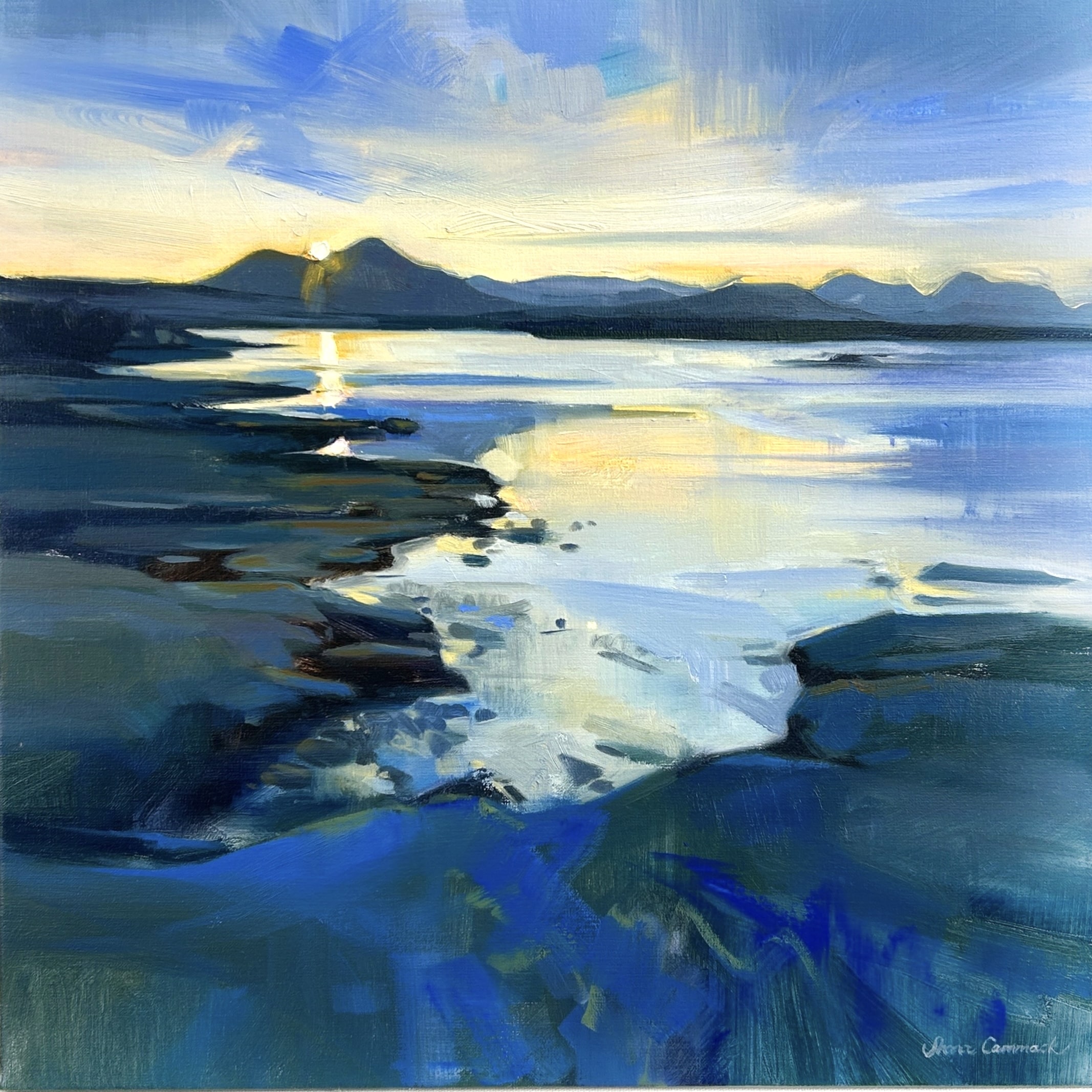 Sunset over the Cuillins-min