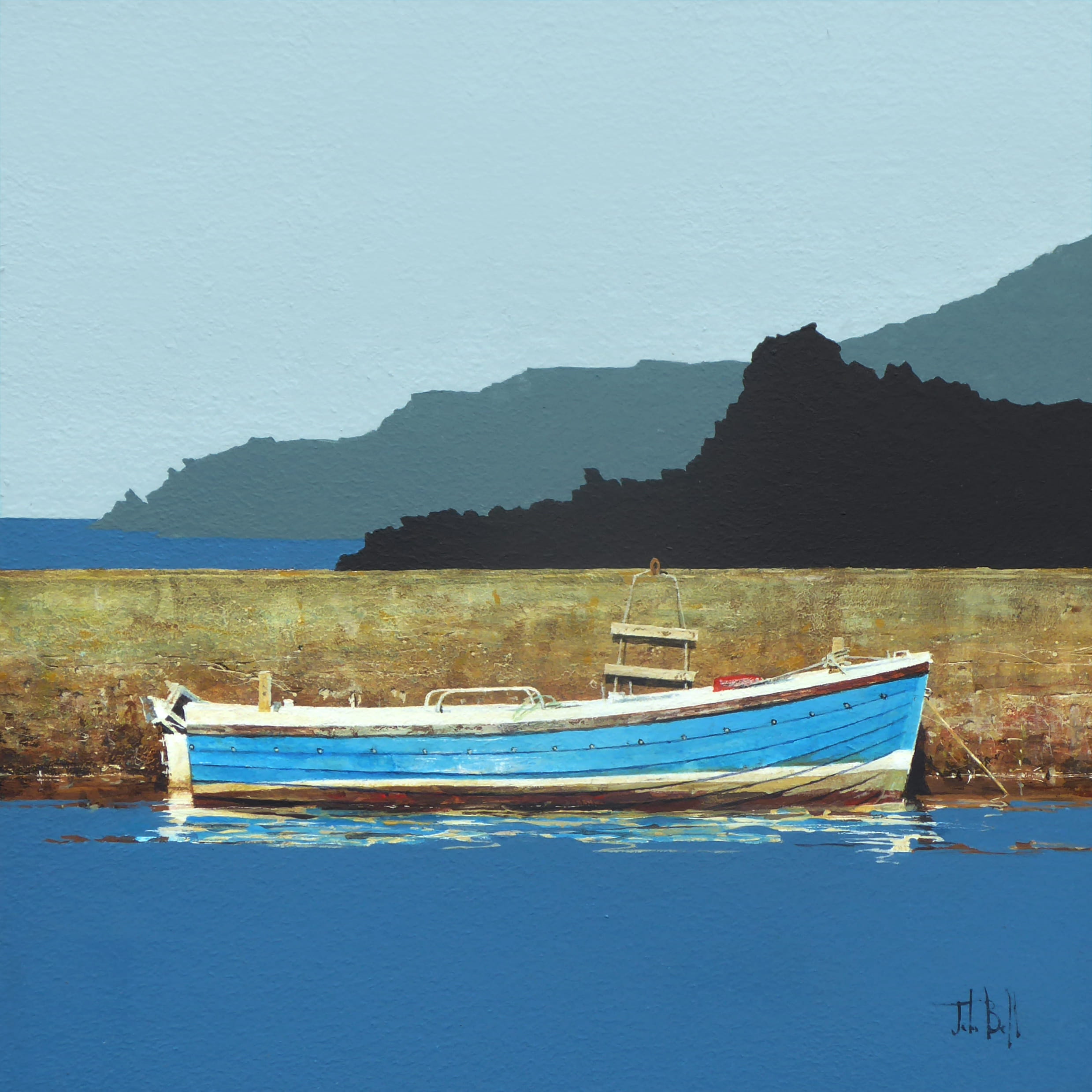 Bettyhill Harbour (size 12 x 12 inches)