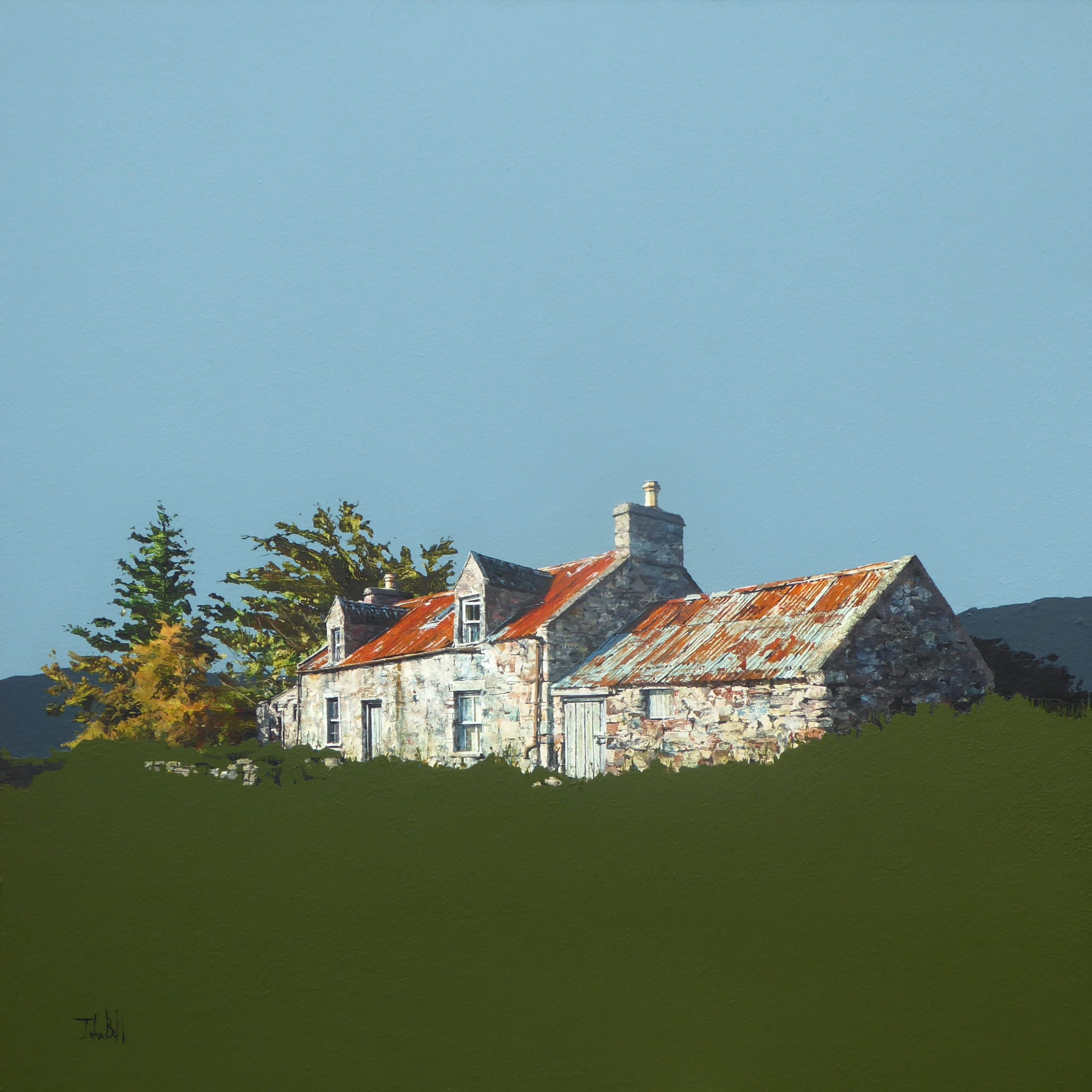 Ruin, West Helmsdale (size 24 x 24 inches)