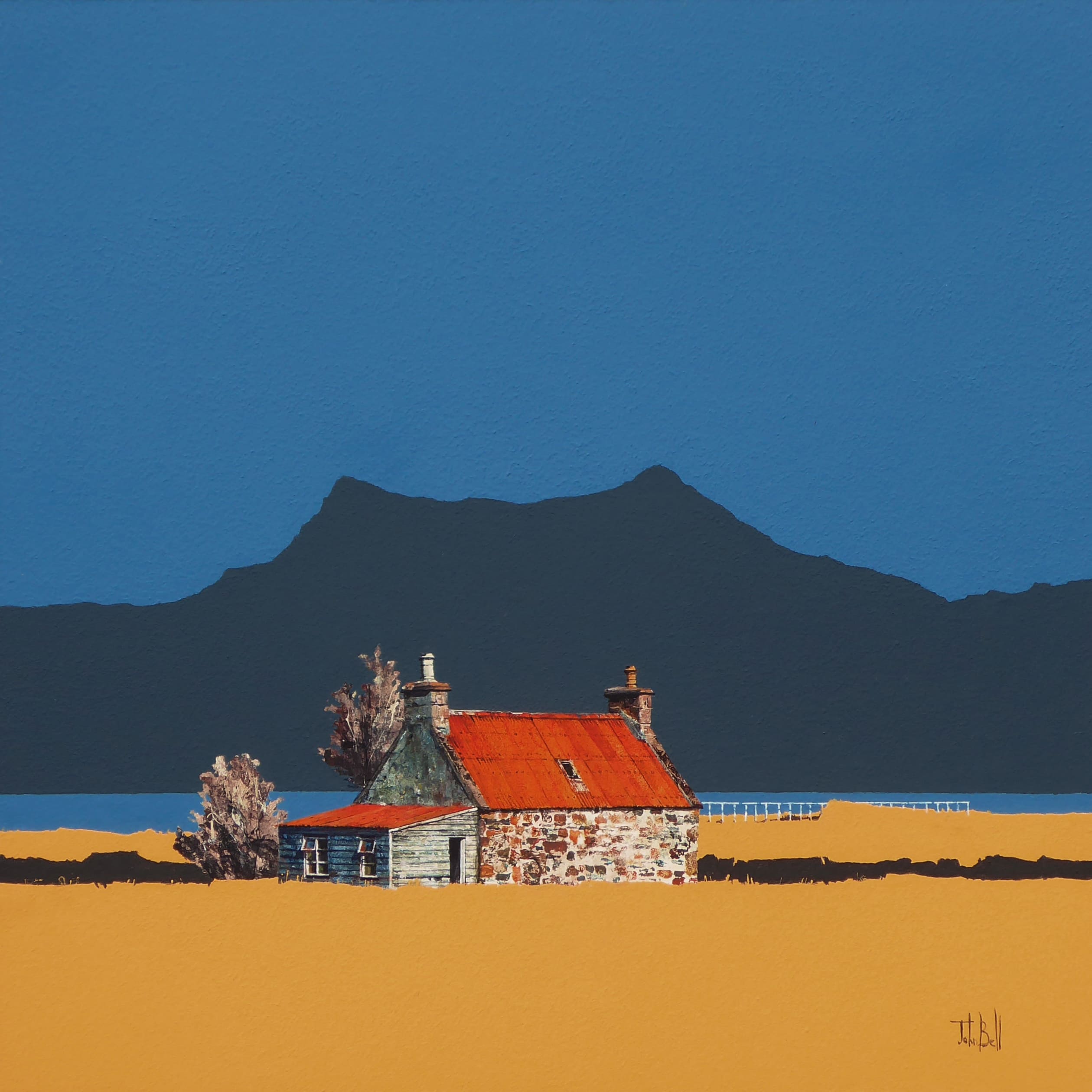 Beinn Ghobhlach, Little Loch Broom (size 18 x 18 iunches)