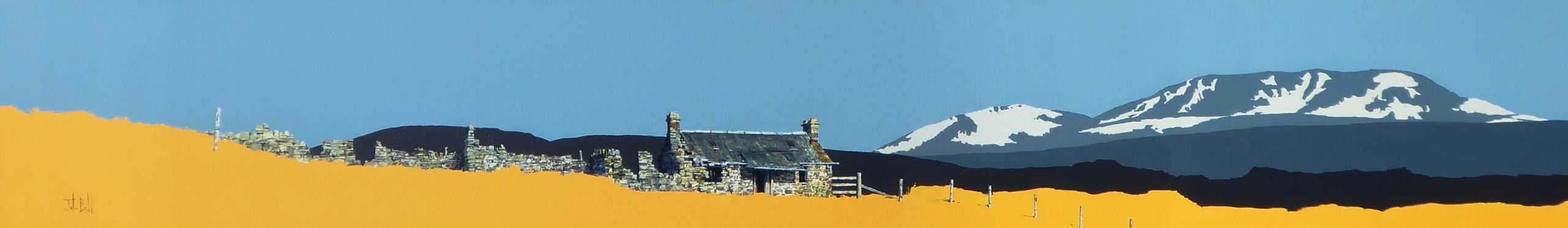 Glen Fender, Remains of Winter (size 48 x 7 inches)